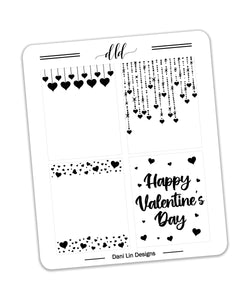 Foiled Valentine's Day Full Box Overlays