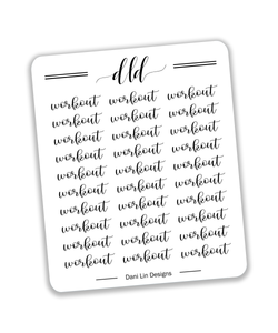 Workout Stickers