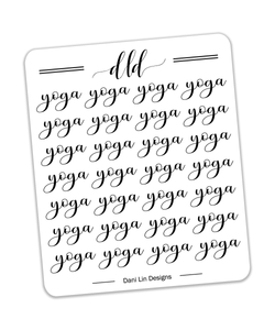 Yoga Stickers