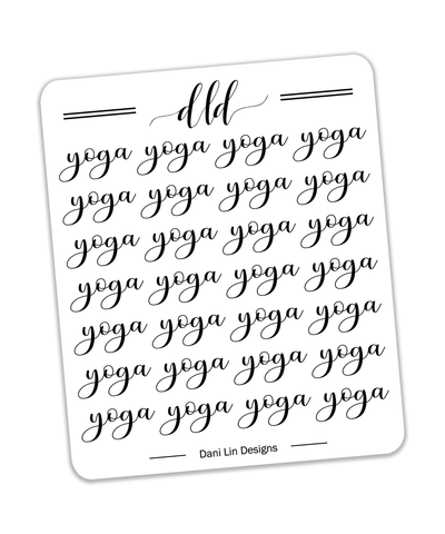 Yoga Stickers